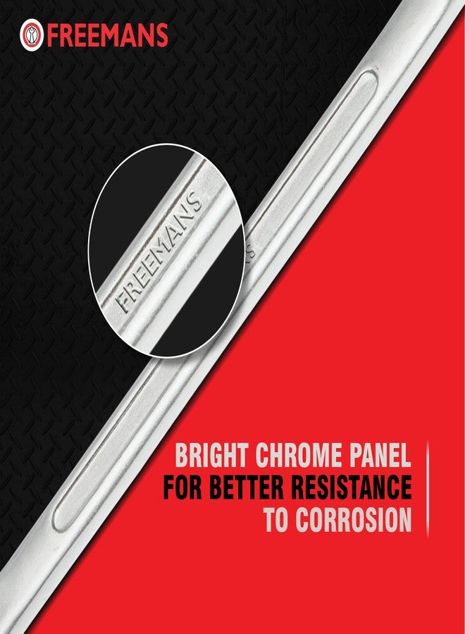 FREEMANS RS08 Shallow Offset Ring Spanners - Set of 8 Piece With Chrome Vanadium Steel and Bright Chrome Panel for Better Resistance to Corrosion - Image 4
